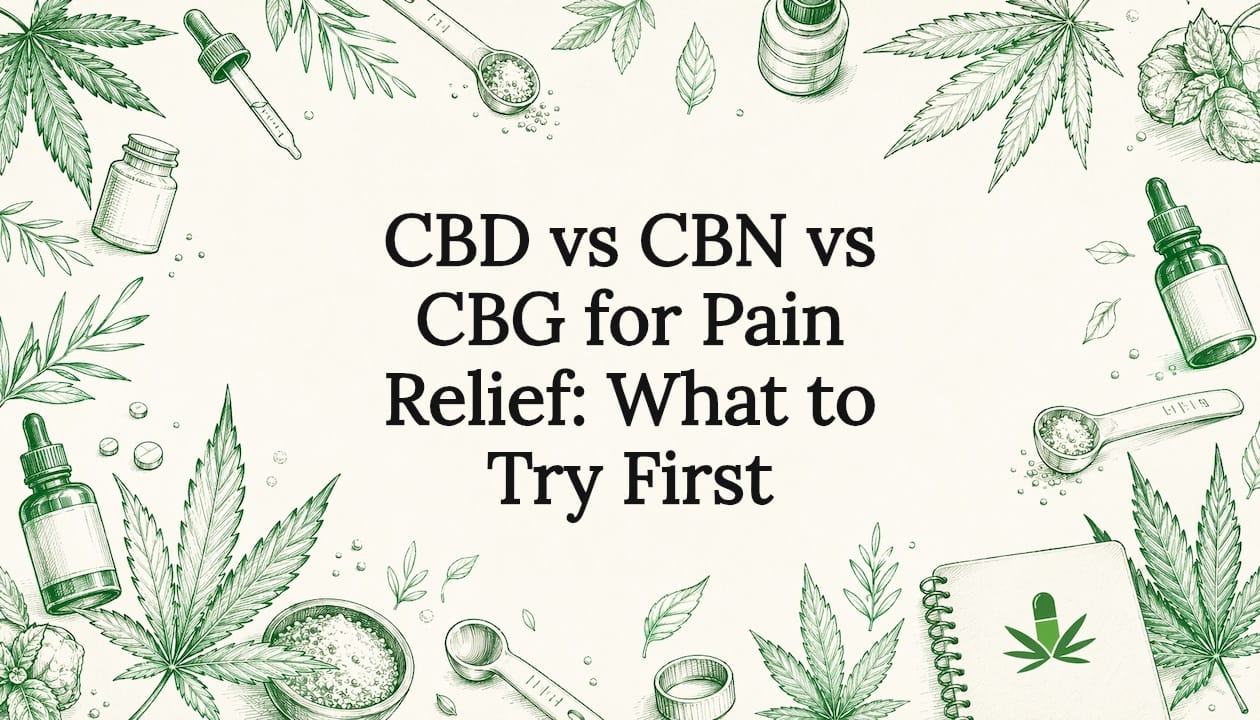 CBD vs CBN vs CBG for Pain Relief: What to Try First