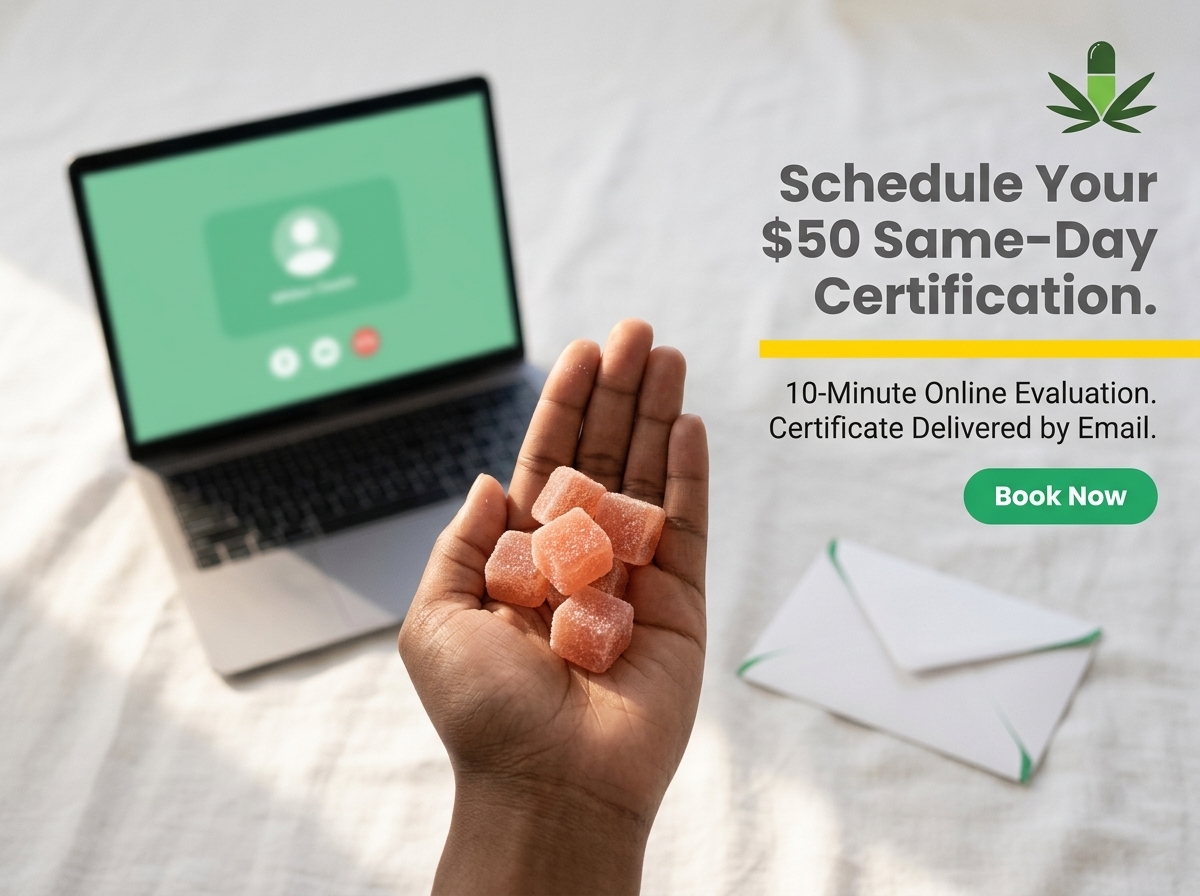 Virginia MMJ Certification in 10 Minutes — $50, Same-Day, Emailed to You