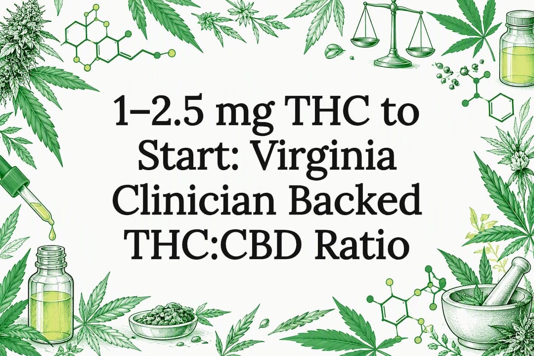 1–2.5 mg THC to Start: Virginia Clinician Backed THC:CBD Ratio