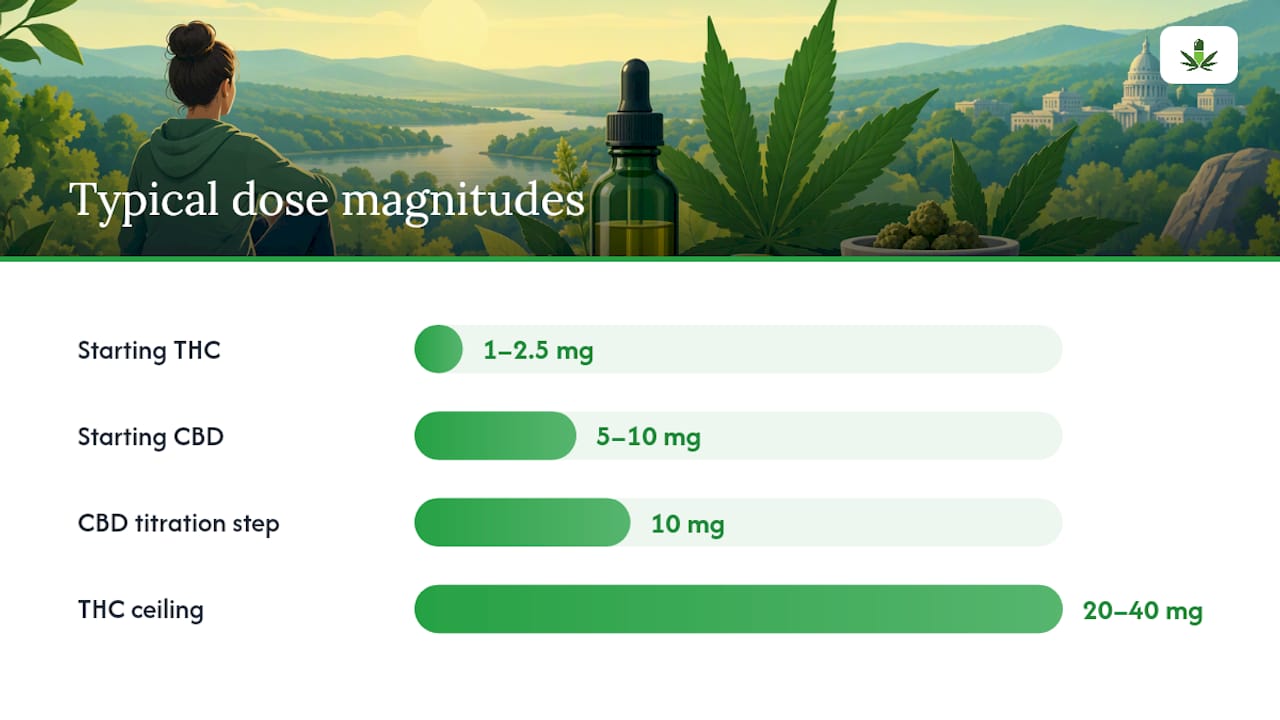 How to Titrate THC and CBD Safely: A Step-by-Step Protocol — overview diagram