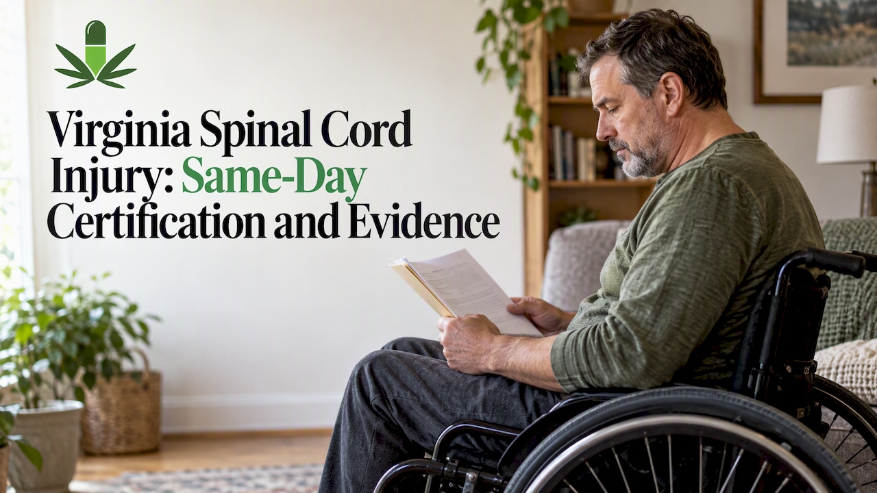 Virginia Spinal Cord Injury: Get Certified Same Day, Know the Evidence